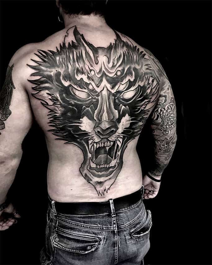 Giulio Canepa Tattoo Wolf